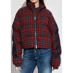 Gesteppete karierte Jacke