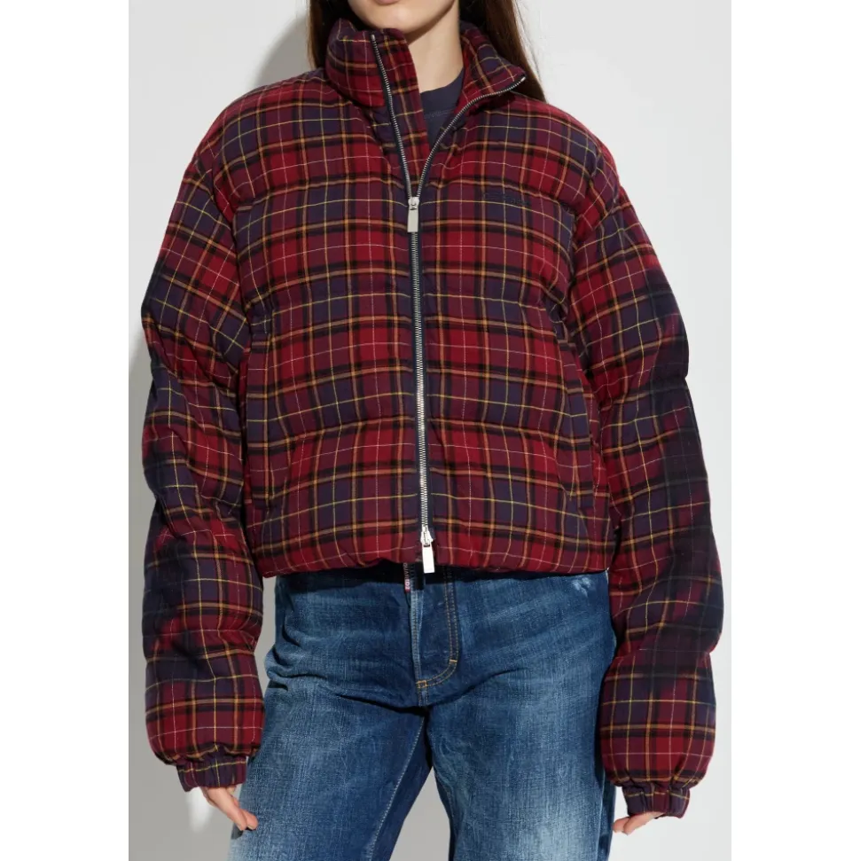 Gesteppete karierte Jacke