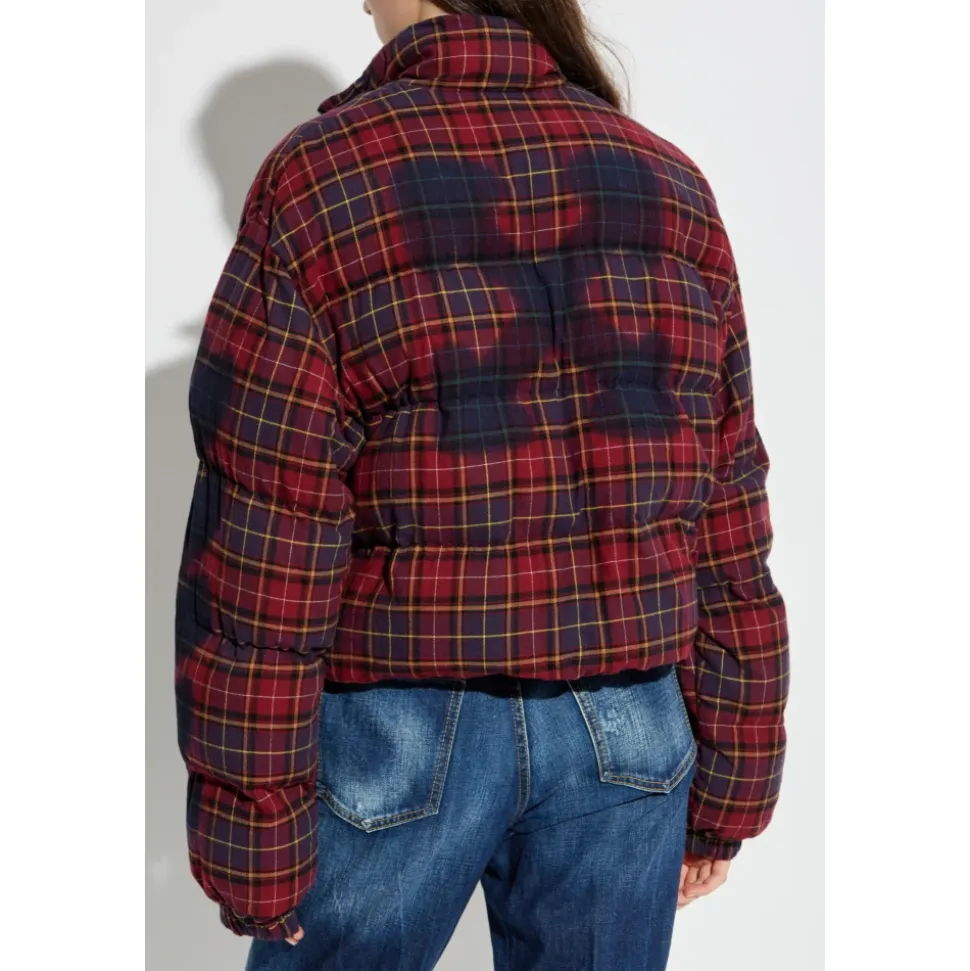 Gesteppete karierte Jacke