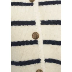 Gestreifter Cardigan Bianco AW25