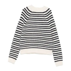 Gestreifter Pullover Blau AW25