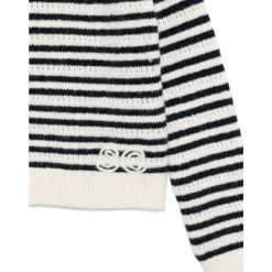Gestreifter Pullover Blau AW25