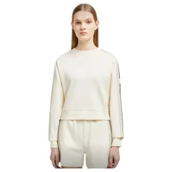 Gestreiftes Crochet Sweatshirt Set