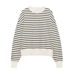 Gestreiftes Sweatshirt mit Rundhalsausschnitt