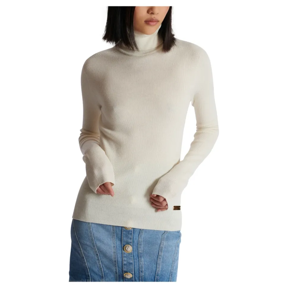Gestrickter Rollkragenpullover