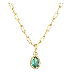 Gliederkette mit Tropfenanhänger