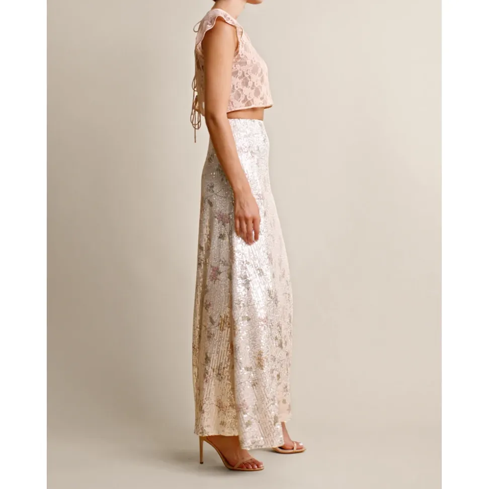 Glitzernder Maxi-Rock