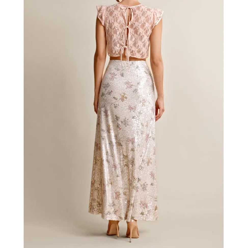 Glitzernder Maxi-Rock