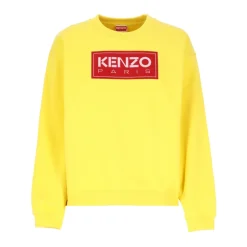 Goldener Sweater mit Paris Logo-Patch