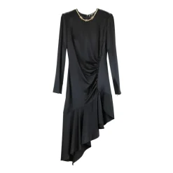 Goldketten-Kleid mit Reißverschluss
