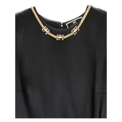 Goldketten-Kleid mit Reißverschluss