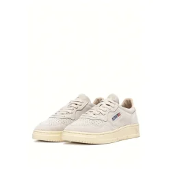 Grauer Ledersneaker Modell Medalist
