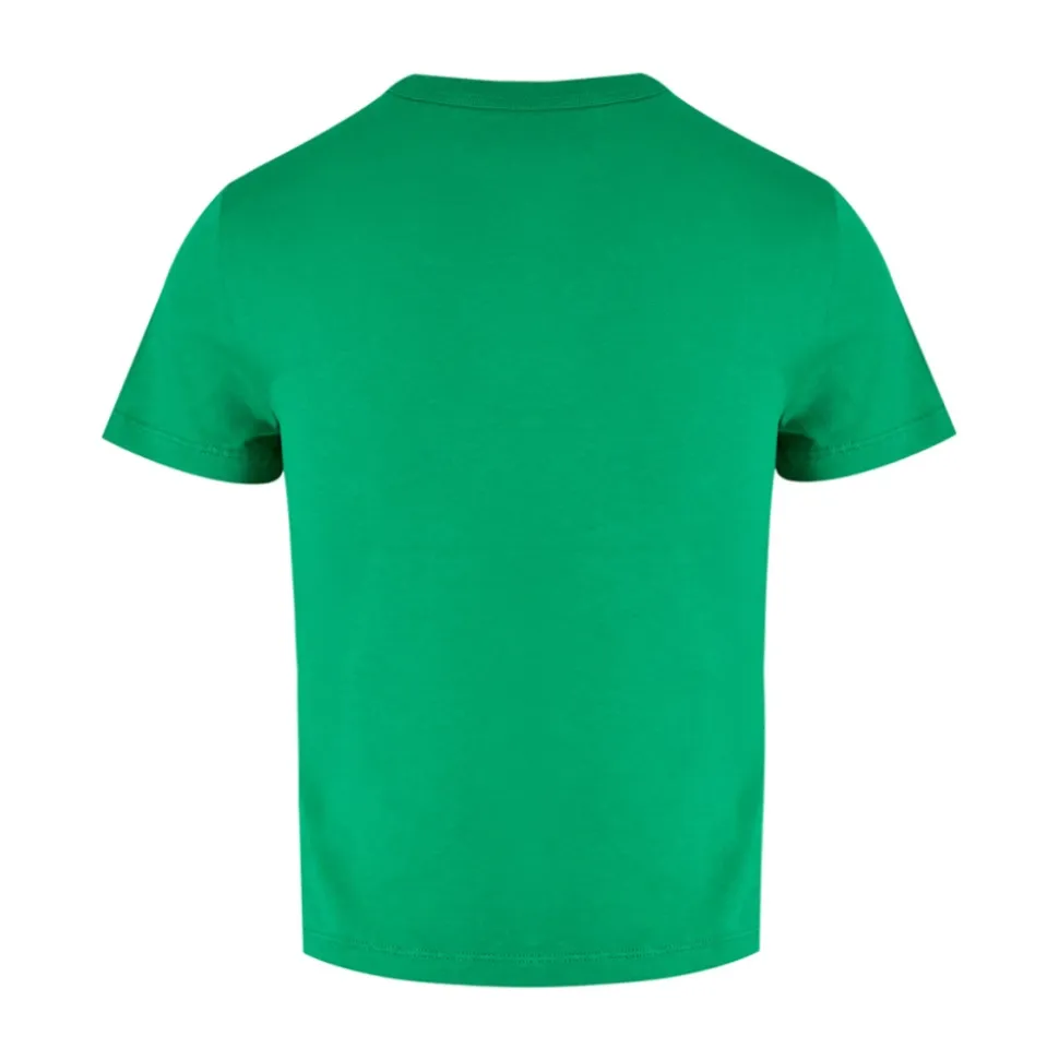 Grünes Logo Baumwoll-T-Shirt