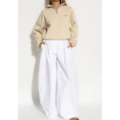 Gros Grain Sweatshirt mit Rollkragen und Reißverschluss