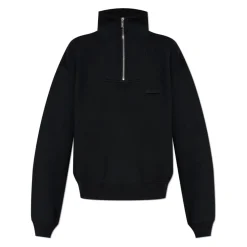 Half-zip Logo-patch Sweatshirt