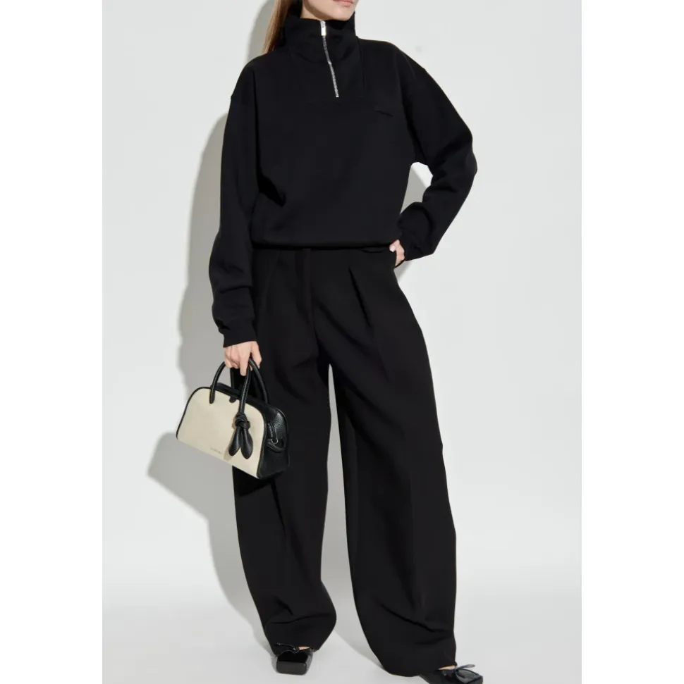 Half-zip Logo-patch Sweatshirt