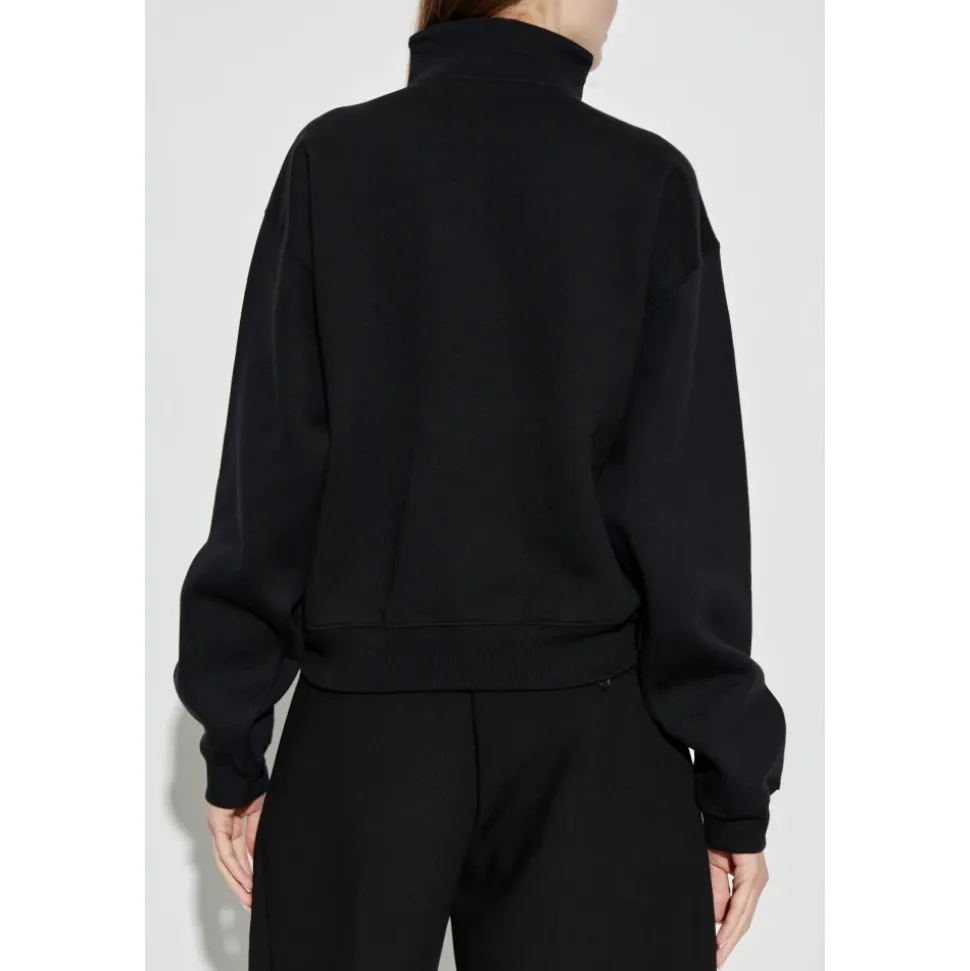 Half-zip Logo-patch Sweatshirt