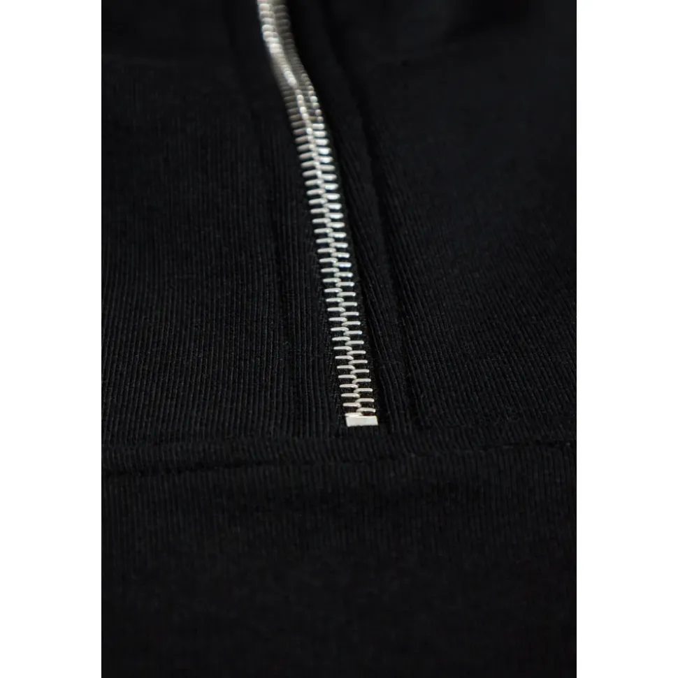 Half-zip Logo-patch Sweatshirt