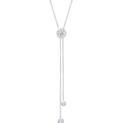 Halskette Y-Kette Kreis Geo