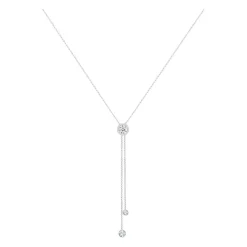 Halskette Y-Kette Kreis Geo