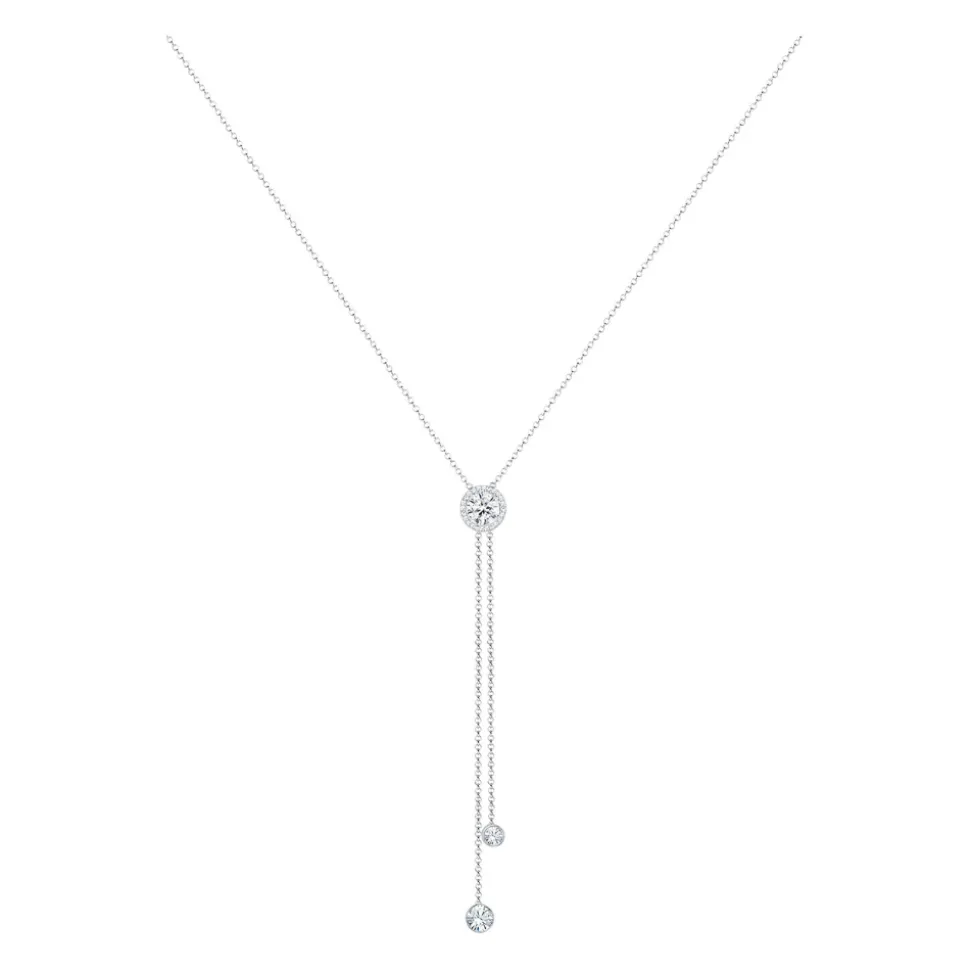 Halskette Y-Kette Kreis Geo