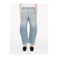 Hellblaue Klassische Fünf-Pocket-Jeans