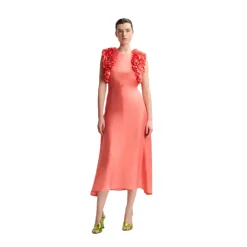 Hexico Rüschen-Midikleid