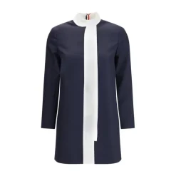 High Wool Suiting Shift Dress