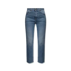 High-Rise Cropped Flare Jeans