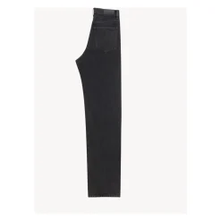 High-Waist Baggy Jeans in Schwarzem Denim