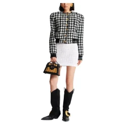 Houndstooth Tweed Jacke