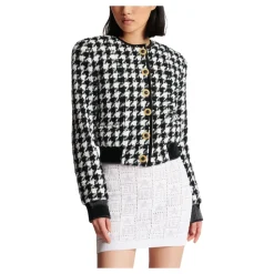 Houndstooth Tweed Jacke