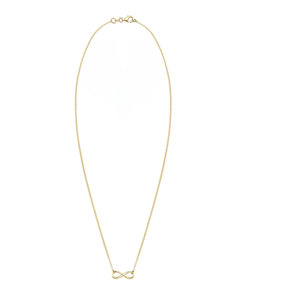 Infinity Halskette mit 0.03 ct Diamant