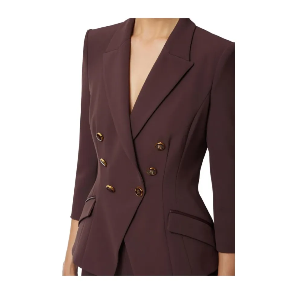 Jacke aus doppellagigem Crêpe