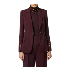 Jacke aus leichtem Crêpe-Stoff mit Schmuckdetails