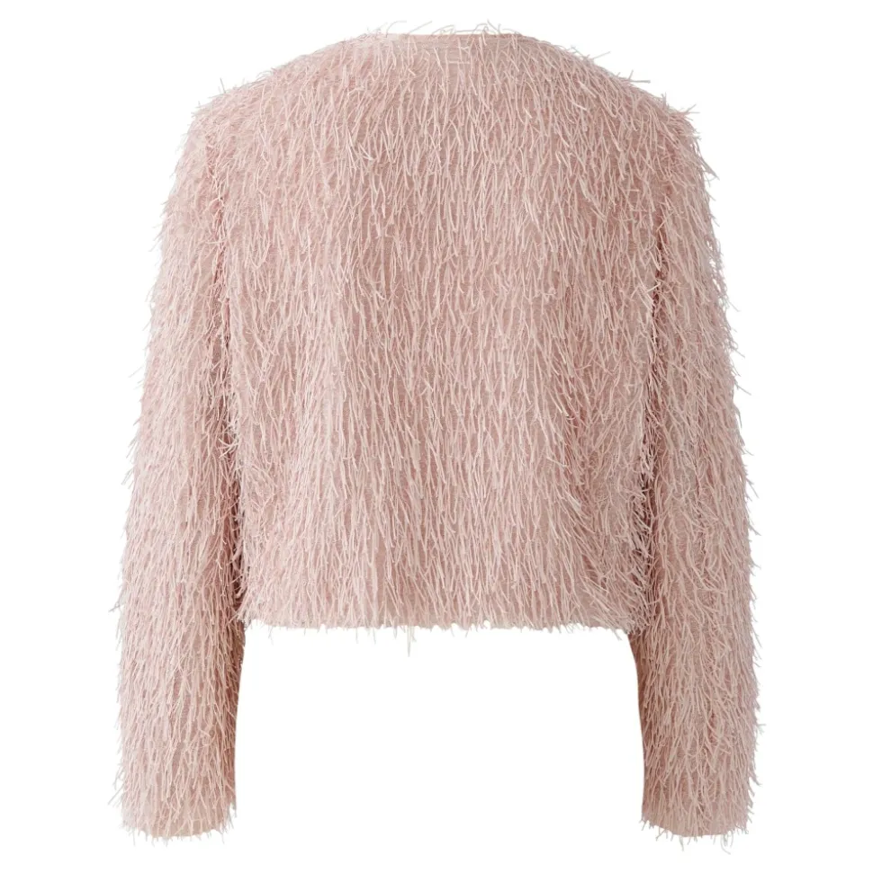 Jacke im Feder-Look