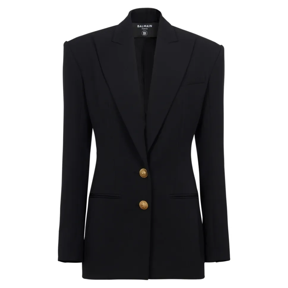 Jacke mit Taillenzug und 2 Knöpfen