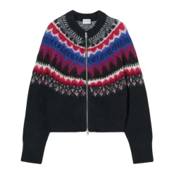 Jacquard Strickjacke