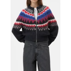 Jacquard Strickjacke
