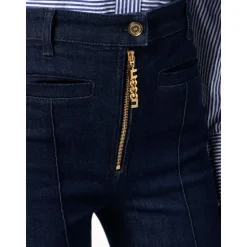 Jeans mit Schmuck-Reißverschluss