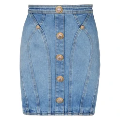 Jeansrock mit Knöpfen