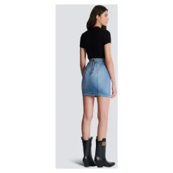 Jeansrock mit Knöpfen