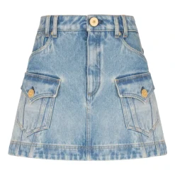 Jeansrock mit Taschen