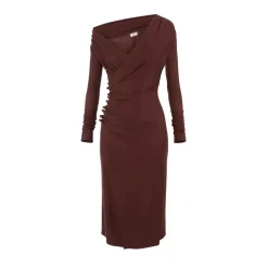 Jersey-Kleid mit Schmuckknöpfen