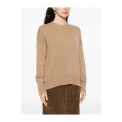 Kamel Crew Neck Cashmere Pullover