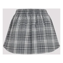 Karierter Flanell-Minirock