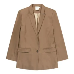 Klassischer Camel Blazer mit Klappentaschen