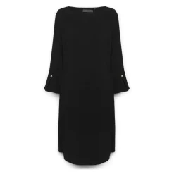 Kleid aus Crêpe-Stoff