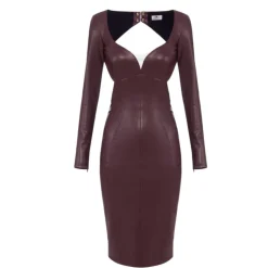 Kleid mit Cut-outs und Schmuckspangen