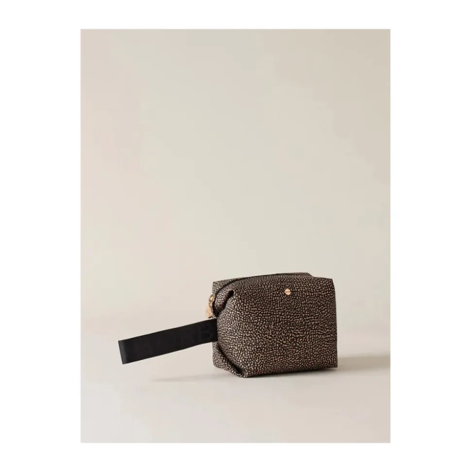 Kompakte Borbonese Kulturtasche aus Nylon